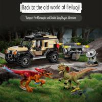 Bloques De Construcción De Dinosaurio Microraptor Y Spinosaurus Para Niños 303 Piezas Camión De Transporte De Mundo Prehistórico Juguete Educativo Regalo Para Niños - details 6