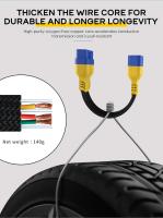 Adaptador de cable de extensión OBDII de 16 pines macho a hembra, conector de cable de diagnóstico OBD OBD2 de 30/40 cm (grosor del material: nailon) - details 1