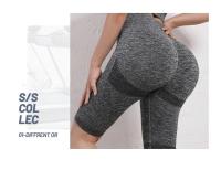 Shorts De Yoga Para Mujer Cintura Alta Elástica Control Abdominal Levantamiento De Glúteos Ruched Talla Grande Gimnasio Compresión - details 5