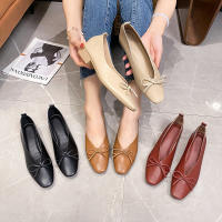 Zapatos Planos Elegantes De Mujer Con Punta Cuadrada Y Tacón Bajo Estilo Coreano Mary Janes Color Negro Suela Suave Para Oficina Y Carrera - details 0