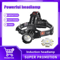Linterna Frontal LED Potente 9000mAh Con Sensor IR 10000LM Recargable Por USB Luz De Pesca Al Aire Libre Para Camping Montañismo Y Senderismo - details 18