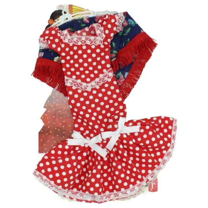 Folk Artesanía Vestido Chulapa Muñeca Colección Madrid Regional - 1