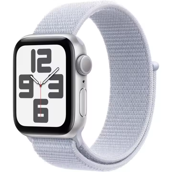Apple Watch SE 2024 GPS 40 mm CA Plata Aluminio Correa Deportiva Nube Azul - 1