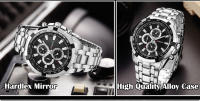 Reloj De Pulsera De Acero Inoxidable CURREN 8023 Para Hombre Resistente Al Agua Y Shock Con Display Numeral Luminoso Y Clavija De Muñeca Estilo Militar Deportivo - details 2
