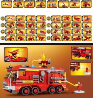 Bloques De Construcción ToylinX Estación De Bomberos Para Niños Camión Y Helicóptero De Incendio Juguetes Educativos Para Niños - details 1