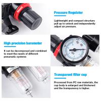 AFC2000 Regulador De Presión De Aire Para Compresor Separador De Aceite Y Agua Elemento Filtro De Cobre Con Atomizador Lubricante - details 7
