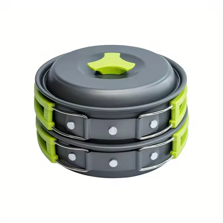 Juego de Utensilios de Cocina para Acampar BOPORO Set de Cubiertos Desportiva y Exterior Adecuado para Montañistas - 1