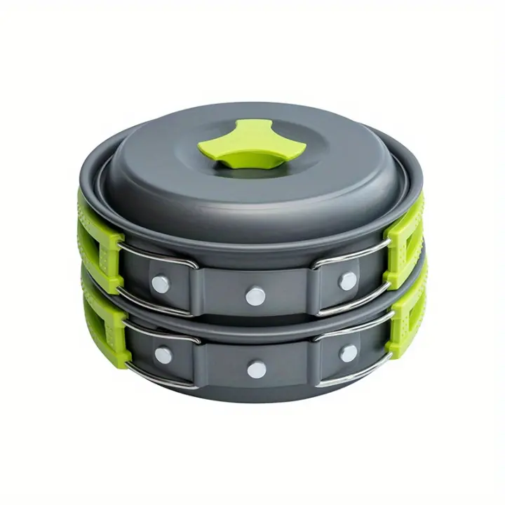Juego de Utensilios de Cocina para Acampar BOPORO Set de Cubiertos Desportiva y Exterior Adecuado para Montañistas - 1