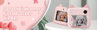 Cámara Infantil P1 cámara instantánea Impresora fotográfica para niños con 2 Rollos de Papel de impresión Compatible con transmisión WiFi aplicable en Papel fotográfico autoadhesivo - details 0
