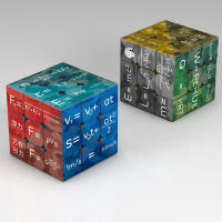 Cubo Mágico 3x3x3 Educativo Para Niños Y Adultos Elemento Químico Físico Con Base Juguete Inteligente Regalo Para Niños - details 9