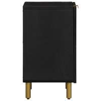 vidaXL Mueble de baño de madera de ingeniería negro 38x33x58 cm - details 2