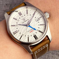 Reloj Automático Tandorio NH34 Para Hombres 39mm GMT Pilot Diversión AR Cristal De Zafiro Fecha Resistente Al Agua 20BAR Moda Relojes De Pulsera De Acero Inoxidable - details 20