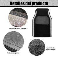Juego de 4 Alfombras Para Coche, Alfombrillas Universales para Coche,Antideslizantes y Resistentes - details 5