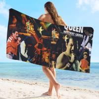 Toalla De Playa Freddie Mercury Queen Absorbente Y Secado Rápido Microfibra Suave Para Yoga Natación Senderismo Tamaño 30x60 Cm - details 2