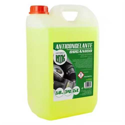 Anticongelante de coche 5l 50% amarillo organico Motorkit - 1