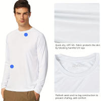 Camiseta De Hombre Para Verano Con Protección Solar UPF50+ Secado Rápido Transpirable Para Senderismo Y Gimnasio - details 1