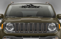 Pegatinas De Vinilo PVC Para Parabrisas Frontal Y Trasera De Jeep Renegade Accesorios De Automóvil Estilo Montaña Diseño Cartoon - details 1