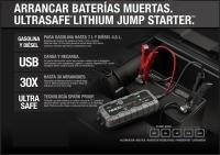 NOCO Boost GB50: Arrancador de Batería de Litio de 1500A UltraSafe – Antichispas y Protección contra Polaridad Inversa – Power Bank USB y Linterna LED – para Motores de Gasolina 7,0L y Diésel 4,5L - details 9
