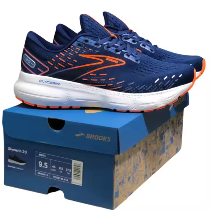 Zapatos De Correr Ligeros Para Hombre Brooks Glycerin GTS 20 Tenis De Moda Transpirables Con Suela EVA Para Adultos - 1