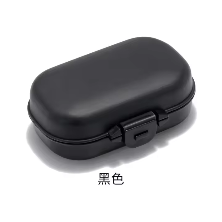 Caja De Medicamentos Portátil Caja De Almacenamiento De Joyas Colorida De Plástico Caja De Botones De PC Caja Plegable Para Miopía Caja De Gafas De Almacenamiento - 1