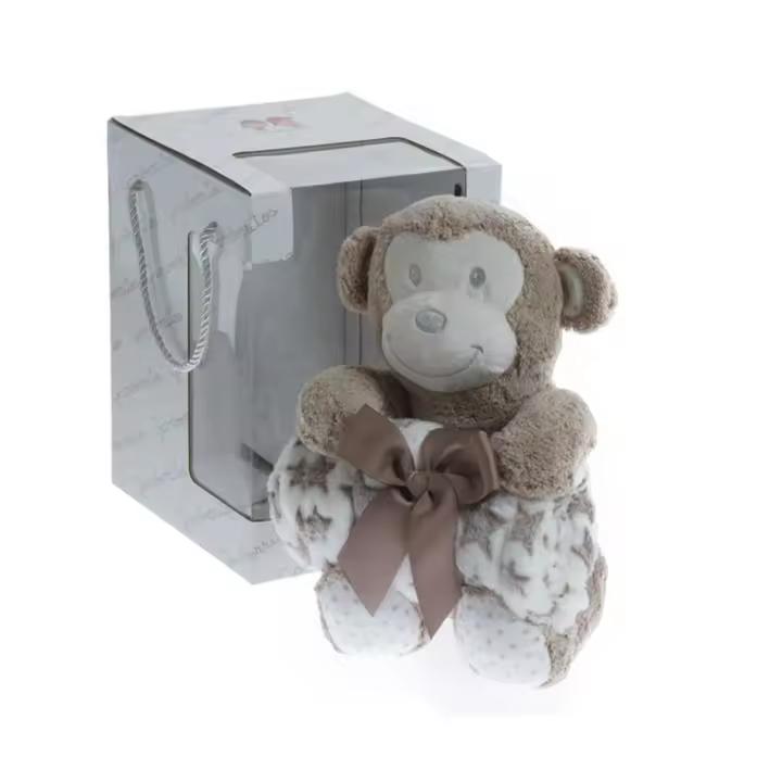 Kit manta y muñeco 080x110 bebé - 1