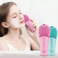 Limpiafaccia Eléctrico Recargable Ultrasonido Vibration Silicón Portátil Masajeador Facial Eléctrico Para El Hogar - details 0