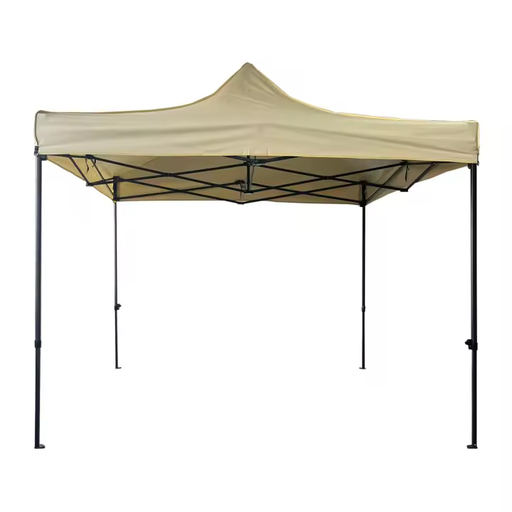 Cenador Rebecca Aneto 3x3 m Poliéster Metal Beige Negro Parcialmente montado - 1