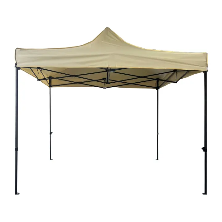 Cenador Rebecca Aneto 3x3 m Poliéster Metal Beige Negro Parcialmente montado - 1