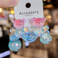 2PCS Hermosas Horquillas De Corona Coloridas Para Niñas Accesorios De Pelo Elásticos Para Niños Headwear De Bebé - details 0
