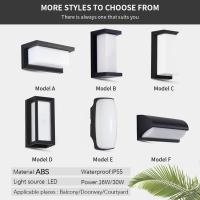 Lámpara De Pared LED Impermeable Con Sensor De Movimiento 16/30W Para Interior Y Exterior Iluminación Para Jardín Porche Balcon Y Habitaciones - details 3