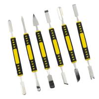 Kit De Herramientas Manuales Para Reparación De Teléfonos Móviles 6pcs Set De Abrazaderas Y Cuchillas Para Desmontaje De Teléfonos Metal Crowbar Y Spatula - details 1