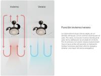 CREATE - Ventilador de techo 40W silencioso Ø55cm aspas retráctiles con luz LED - WIND CLEAR CUP - details 2