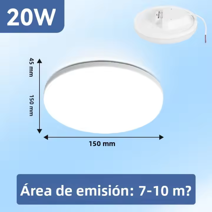 Lámpara De Techo Redonda LED Ahorro De Energía 50W 30W 20W 15W Estilo Simple Para Sala De Estar Y Dormitorio Iluminación Para Lámpara De Techo - 1
