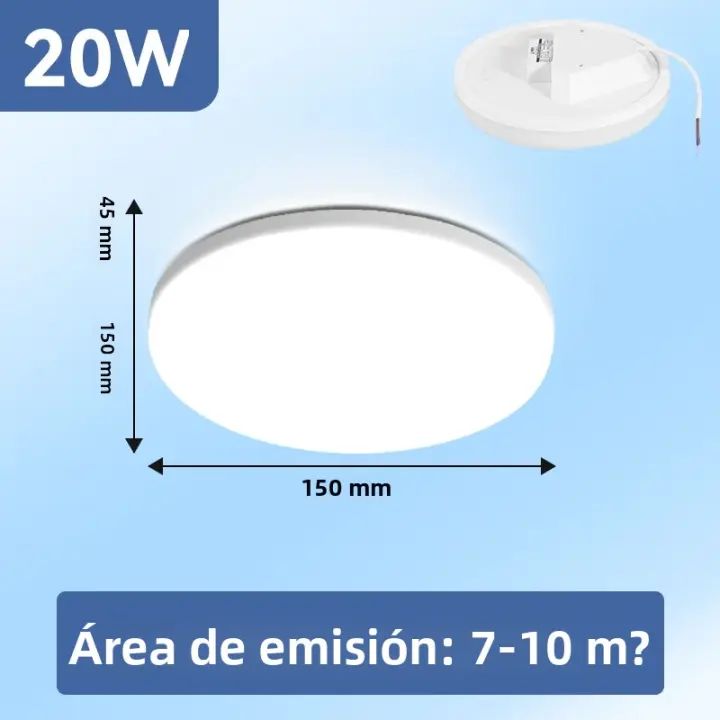 Lámpara De Techo Redonda LED Ahorro De Energía 50W 30W 20W 15W Estilo Simple Para Sala De Estar Y Dormitorio Iluminación Para Lámpara De Techo - 1
