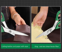 Tijeras De Costura Ajustables De Acero Inoxidable Con Mango De Goma Doble Color Para El Hogar Y Artesanía Corte De Kevlar - details 4