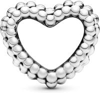 PANDORA Purely Dije con cuentas en forma de corazón abierto，Incluye Caja Original - details 0