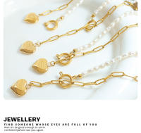 Encanto Collar con colgante de amor con personalidad elegante, cadena de clavícula de perla Natural, temperamento, viaje, nueva moda,cadenas de Color dorado, joyería de moda, diseño - details 9