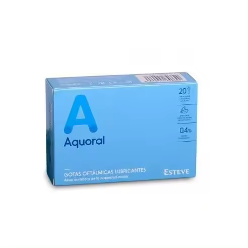 Aquoral Gotas Oftálmicas Lubricantes 20 monodosis - 1