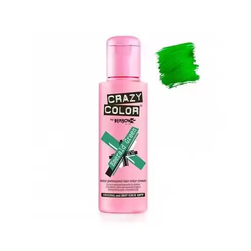 Coloracion de Fantasia Crazy Color 53 Emerald Green 100 ml. - 1