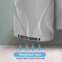 Cortina de Ducha Poliéster, Cortinas de Baño Impermeable con 12 Ganchos para Ducha y Baño 180x200CM - details 5