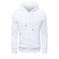 Sudadera De Capucha Tendencia Para Hombre Estilo Retro Harajuku Color Sólido Alta Calidad Chaqueta Streetwear Cierre De Cremallera Casual Suelta Ropa - details 2