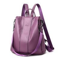 Mochila De Piel antirobo para Mujer, vintage Bolso de Hombre, mochila Viaje Alta capacidad - details 3