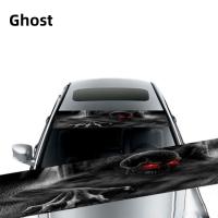 Pegatinas De Ventorznal Del Coche Con Efecto 3D Diseño Personalizado De Ojos De Lobo Y Patrón De Fantasma Interesantes Para Adornar El Parabrisas - details 3