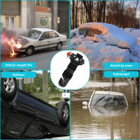 Martillo De Seguridad Para Coche Herramienta De Emergencia Universal Con Cortador De Cinturón 3 En 1 Rompe Vidrio Rescate - details 5