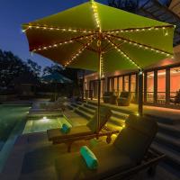Luz De Paraguas Solar Con 104 LED 8 Modos Impermeable Para Iluminación Exterior Decoración De Jardín Y Playa Luz De Cadena De Luces Solares - details 7
