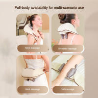 Masajeador De Cuello Y Hombros Con Shiatsu Profundo Y Calor Para Alivio Del Dolor Eléctrico Masaje De Amasado Para Musculosas - details 5