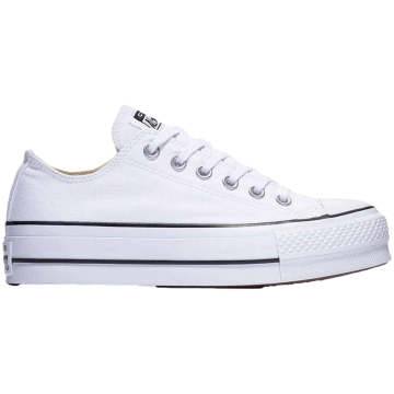 converse mujer blanca tela Miravia