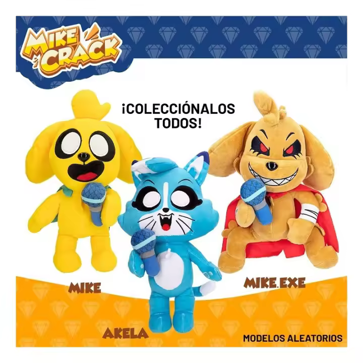 Peluche Interactivo Mike Crack 25 Cm. Con Sonidos Y Melodias. Surtido/Modelo aleatorio (Una unidad)(Color Baby 48416) - 1