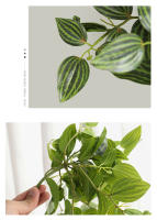 45cm Planta Artificial De Vínculo Hojas De Iva Falsas Scindapsus Aureus Rattan Para Decoración De Hogar Boda Jardín - details 4