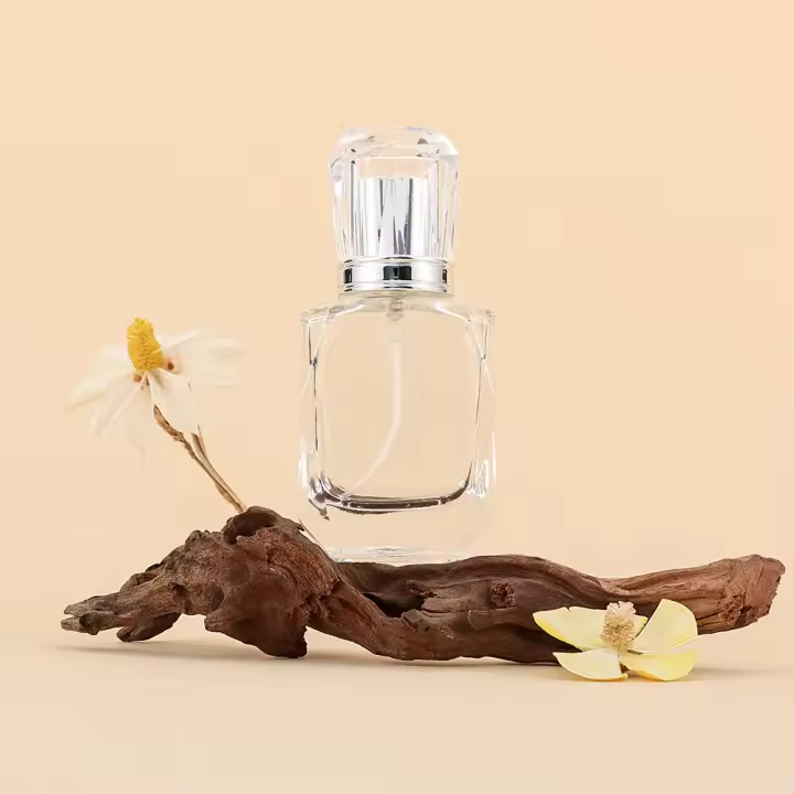 Botella De Perfume Recargable De 30ml Con Tapa De Diamante Vidrio Transparente Portátil Para Perfume Con Aplicador De Spraying - 1